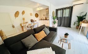 Cabane le Flamant avec jardin, piscine et parking